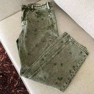 NWOT Green Boyfriend Jeans Size 28 Anthropologie